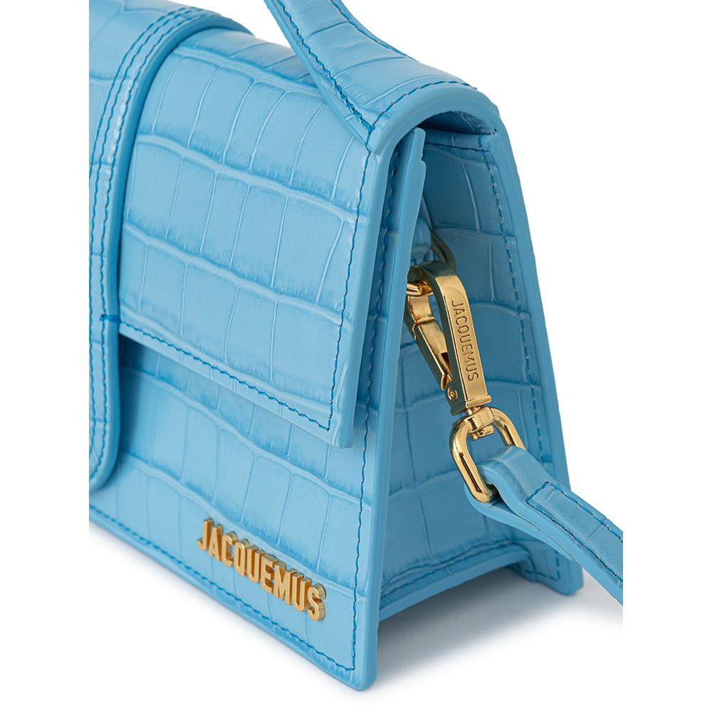 Jacquemus Hellblaue Lederhandtasche