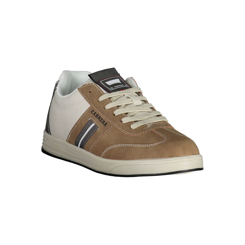 Carrera Schlichte braune Sneakers mit kontrastierenden Details