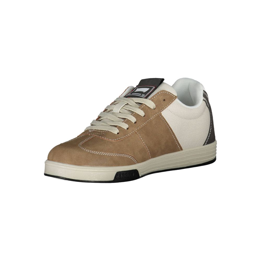 Carrera Schlichte braune Sneakers mit kontrastierenden Details