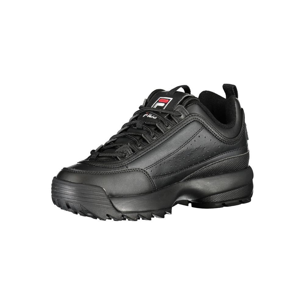 Fila Glatte schwarze Disruptor Sportschuhe