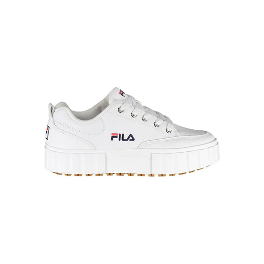 Fila Schicke weiße Keilsneakers mit gesticktem Detail