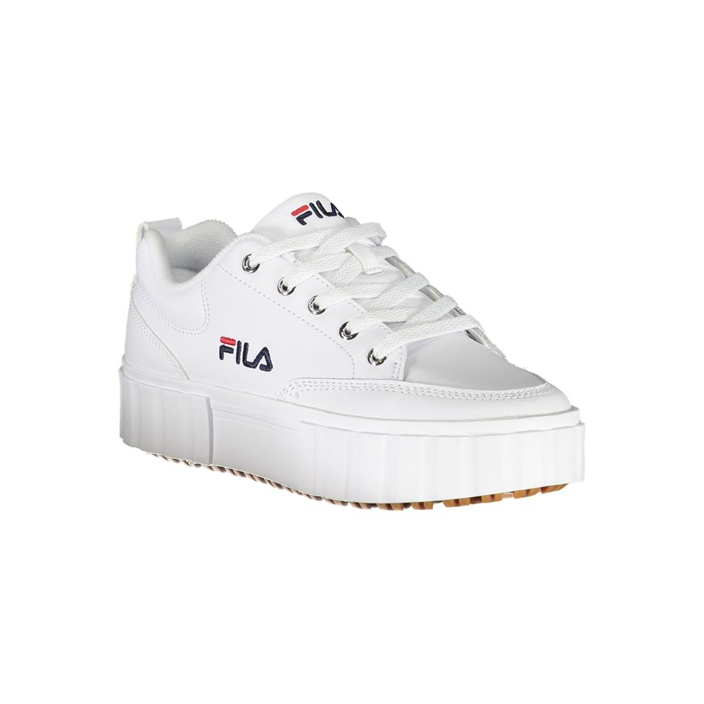 Fila Schicke weiße Keilsneakers mit gesticktem Detail