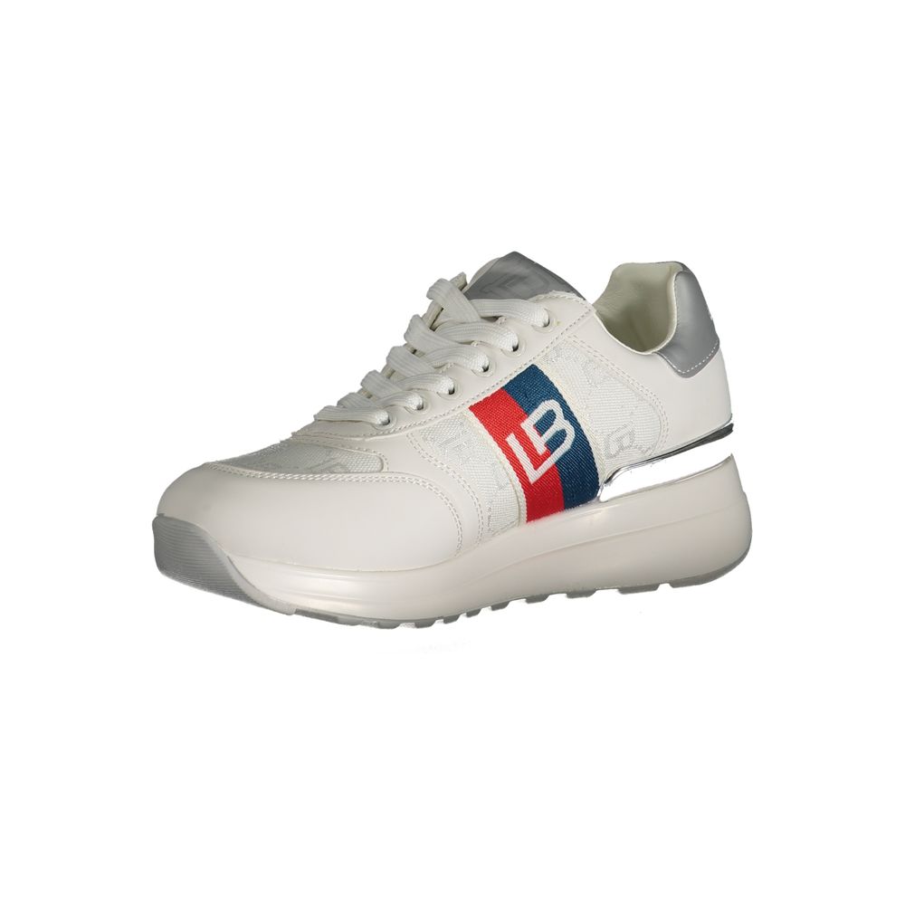 Laura Biagiotti Sneaker aus weißem Polyester