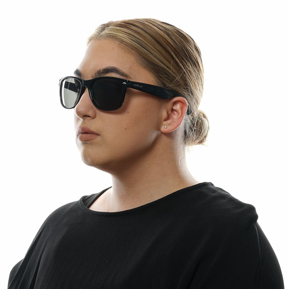 Replay Schwarze Unisex-Sonnenbrille