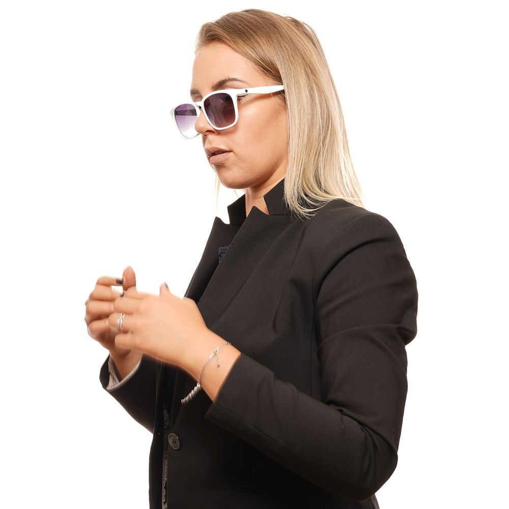 Spy Weiße Unisex-Sonnenbrille