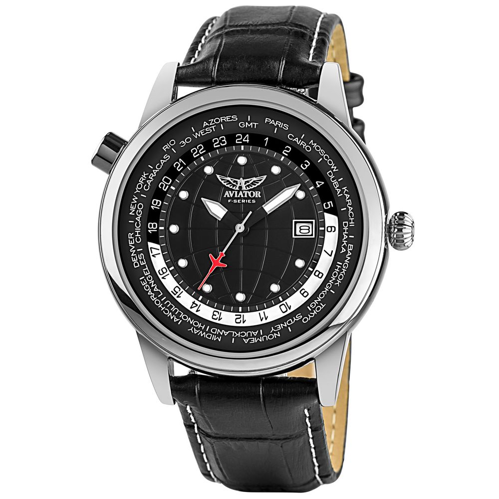 Aviator Silberne Herrenuhr