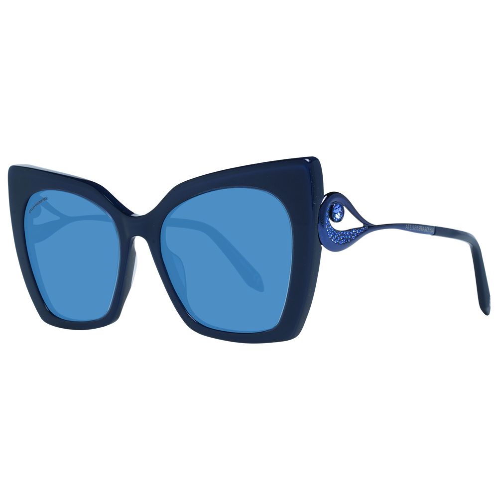 Atelier Swarovski Blaue Frauen Sonnenbrille