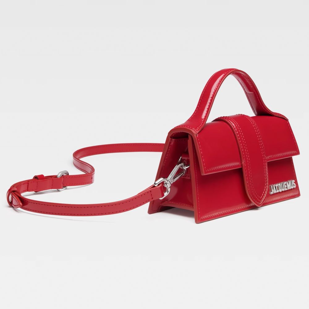 Jacquemus Rote Leder Crossbody Tasche