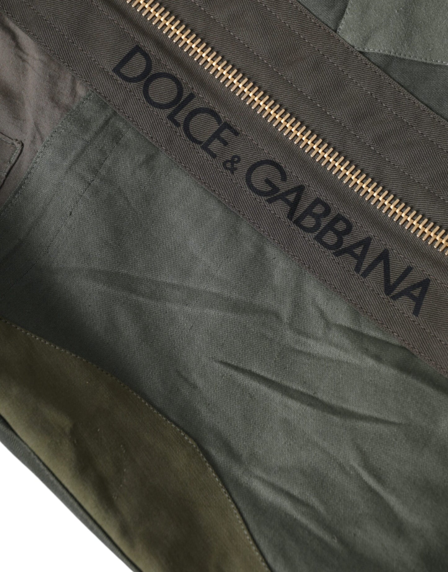 Dolce & Gabbana Militärgrüner Patchwork-Rucksack Rucksack Tasche