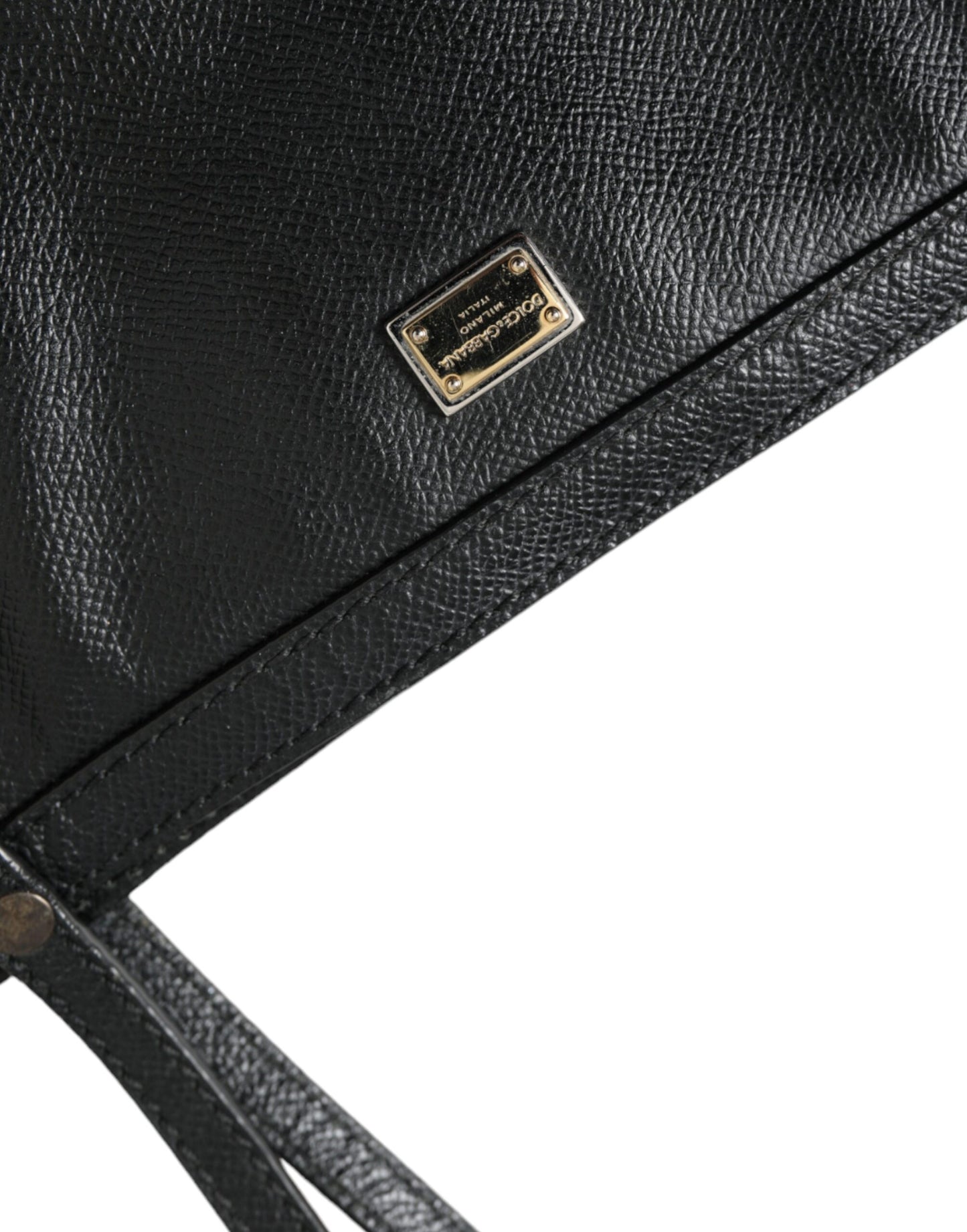 Dolce & Gabbana Schwarzes Leder Miss Escape Einkaufstasche Frauen Tasche