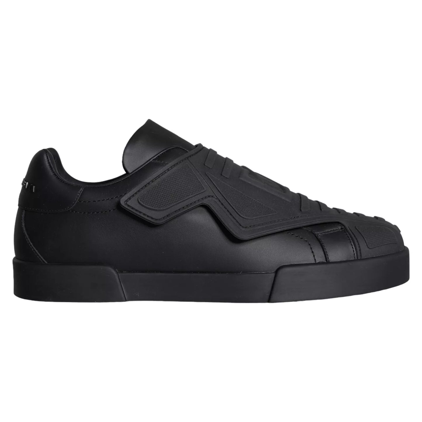 Dolce & Gabbana Schwarz Lace Up Wave Low Top Sneakers Männer Schuhe