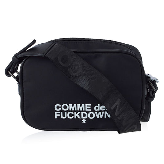 Comme Des Fuckdown Schwarze Polyester Umhängetasche