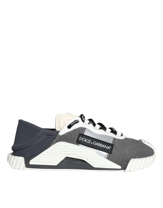 Dolce & Gabbana Weiß Grau Low Top NS1 Sneakers Männer Schuhe