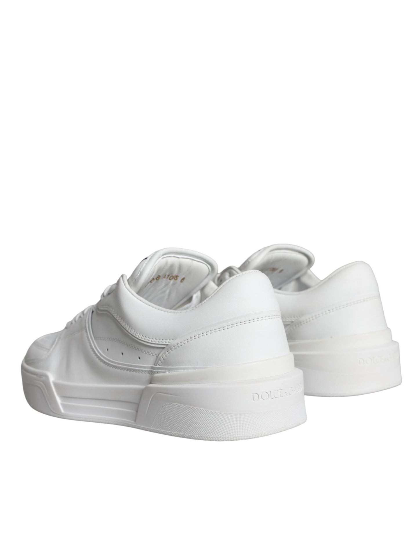 Dolce & Gabbana Weiß Miami Leder Low Top Turnschuhe Schuhe