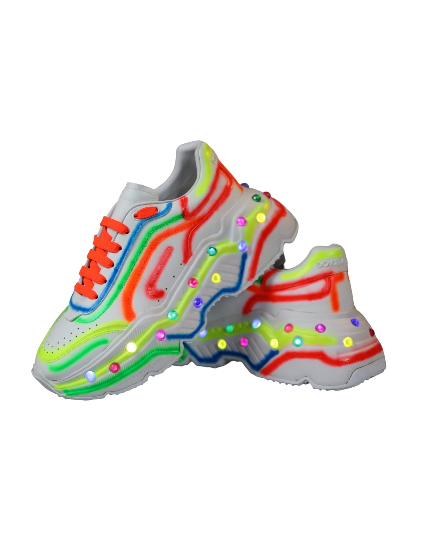 Dolce & Gabbana Multicolor Daymaster LED beleuchtete Sneaker Schuhe