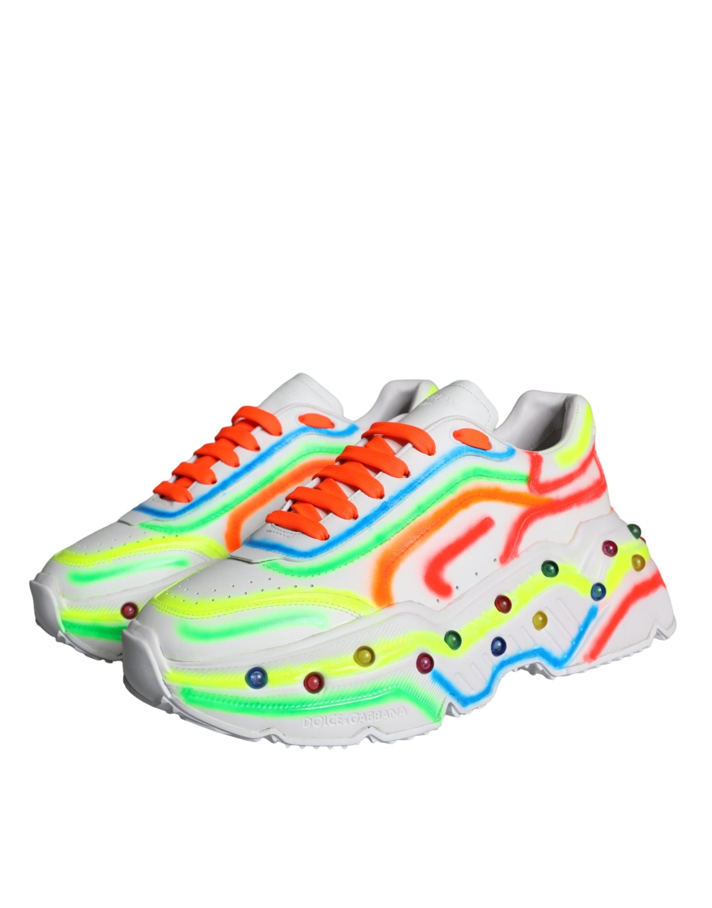 Dolce & Gabbana Multicolor Daymaster LED beleuchtete Sneaker Schuhe