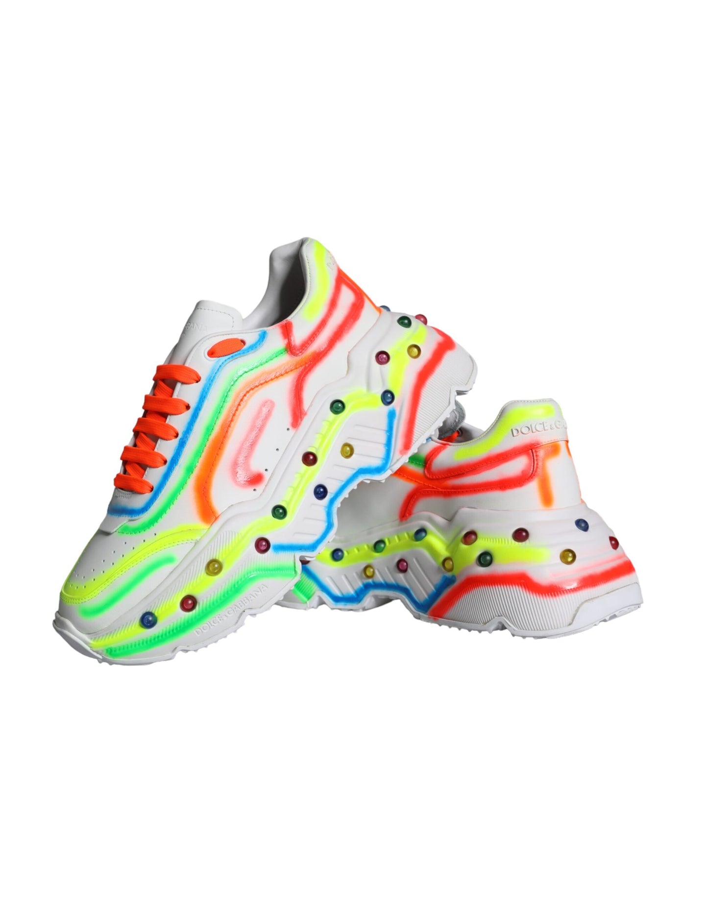 Dolce & Gabbana Multicolor Daymaster LED beleuchtete Sneaker Schuhe