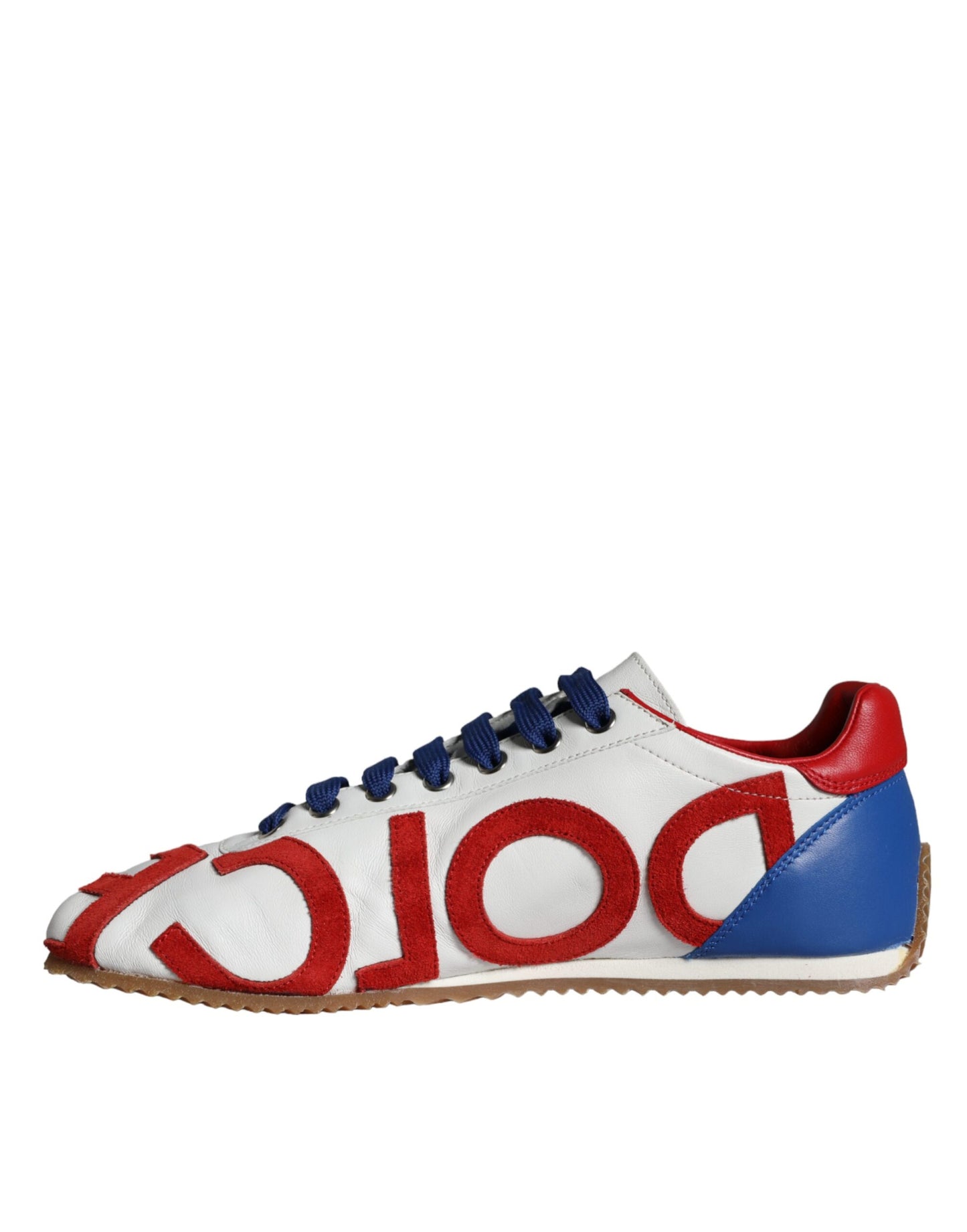 Dolce & Gabbana Multicolor Leder Logo Casual Turnschuhe Schuhe