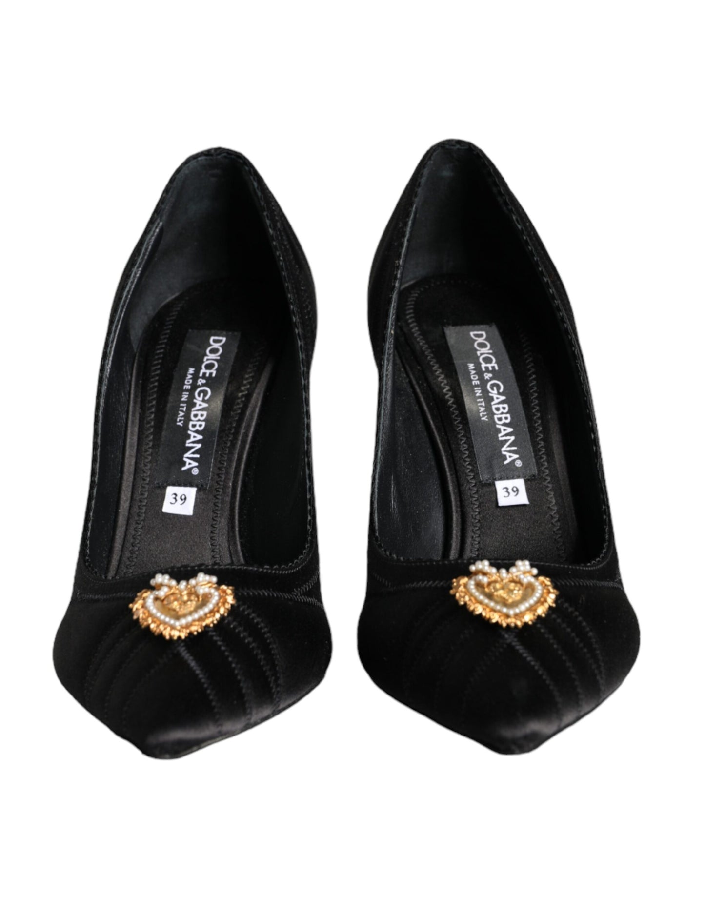 Dolce & Gabbana Schwarzes Herz DEVOTION Heels Pumps Schuhe