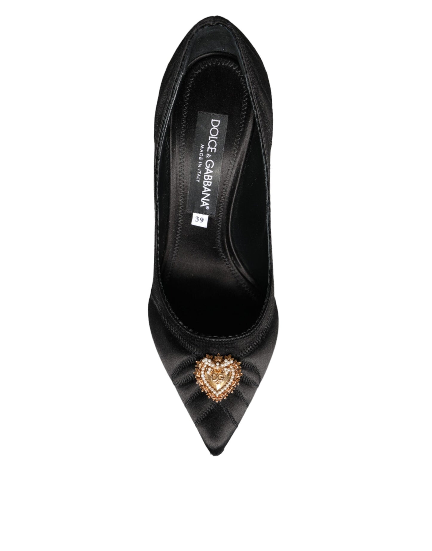 Dolce & Gabbana Schwarzes Herz DEVOTION Heels Pumps Schuhe