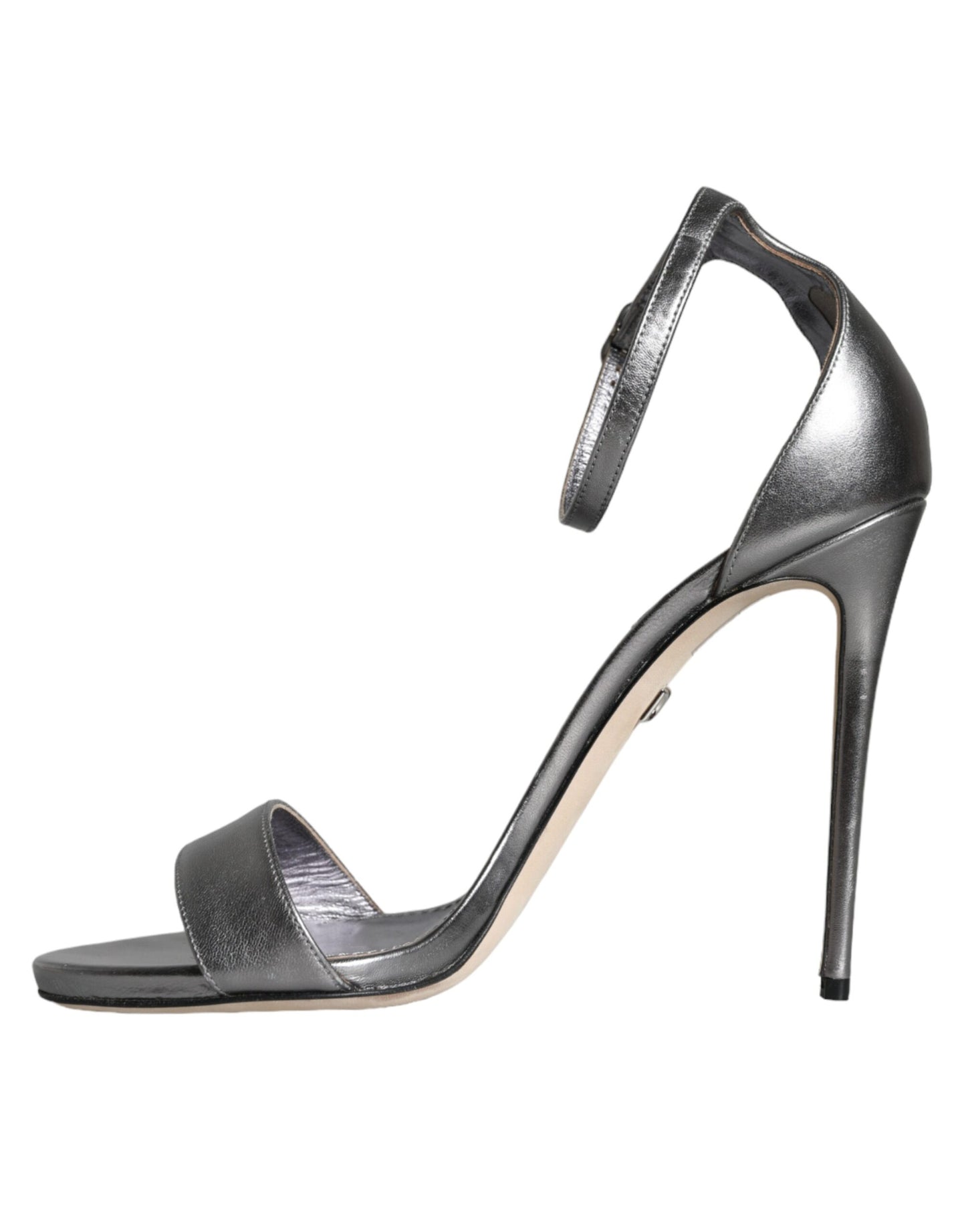 Dolce & Gabbana Silber KEIRA Heels Riemchensandalen Schuhe