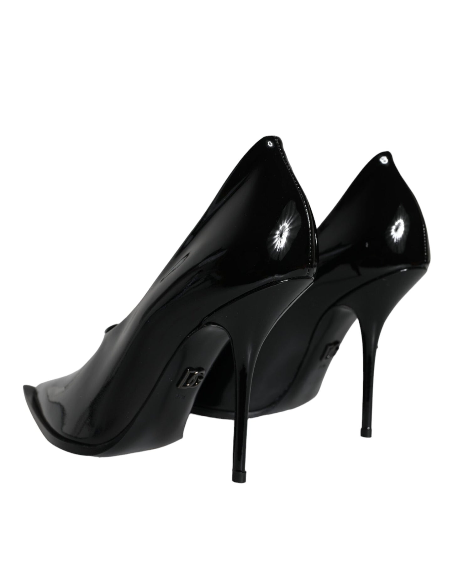 Dolce & Gabbana Schwarze Lackleder High Heels Pumps Schuhe