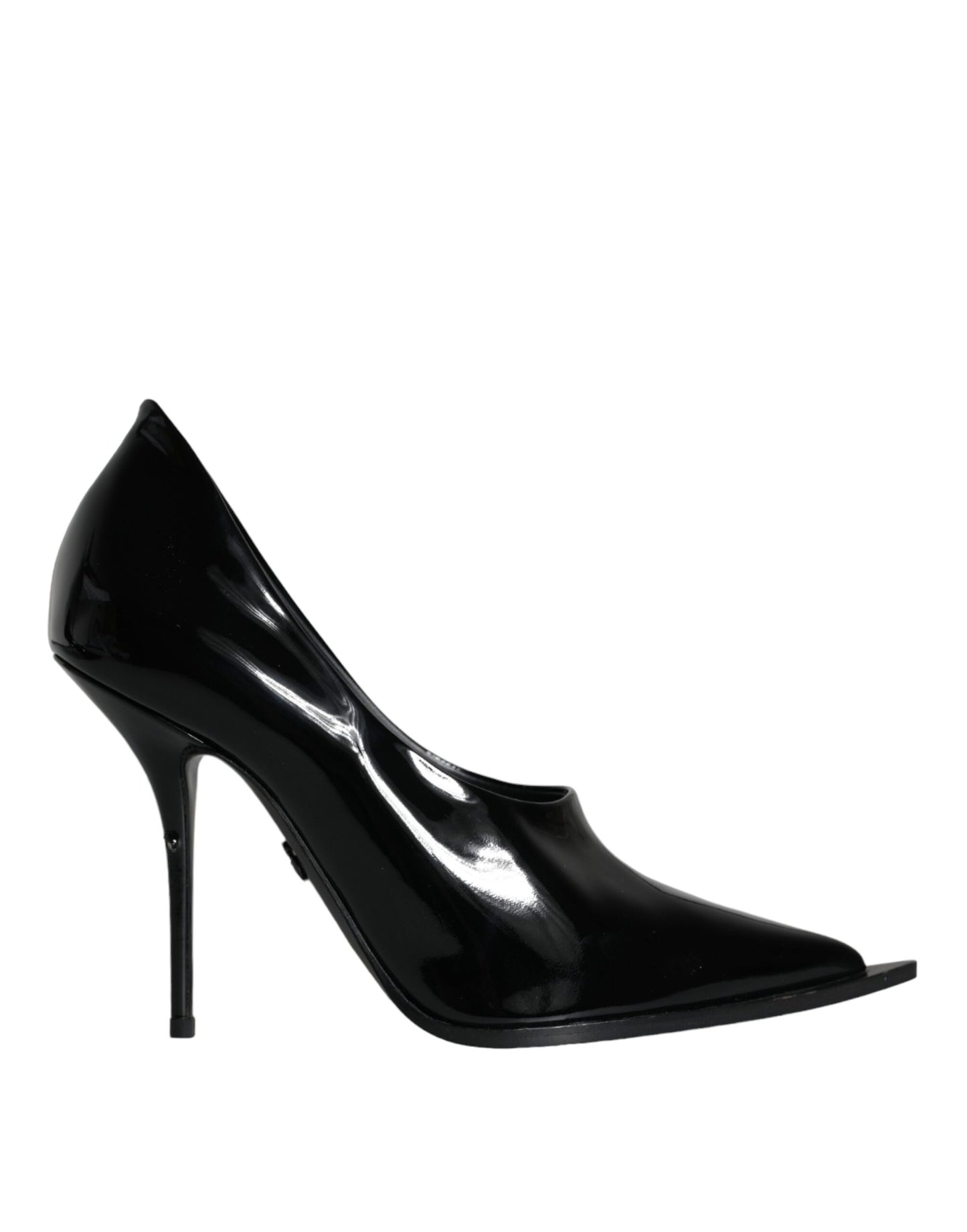 Dolce & Gabbana Schwarze Lackleder High Heels Pumps Schuhe