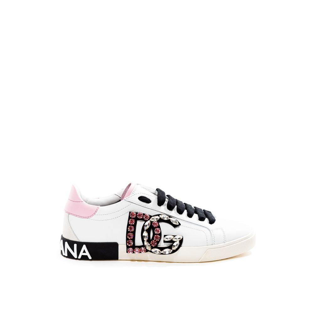 Dolce & Gabbana Weißes Leder Sneaker