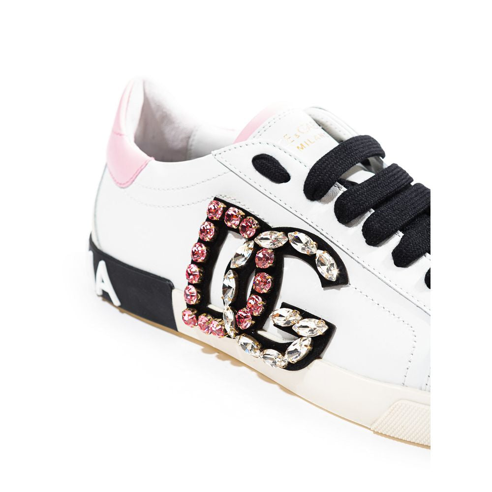 Dolce & Gabbana Weißes Leder Sneaker