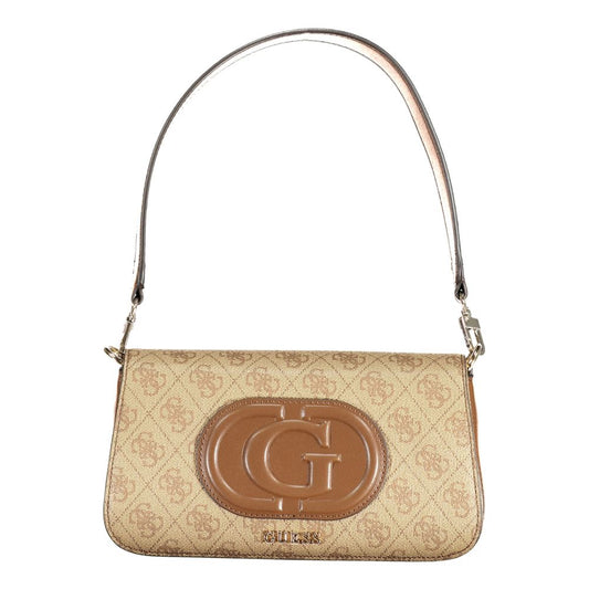 Guess Jeans Beige Polyethylen Handtasche