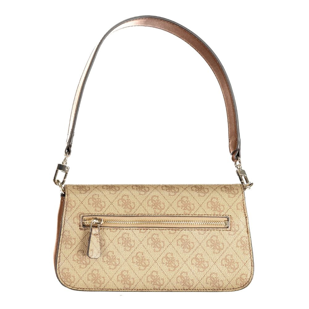 Guess Jeans Beige Polyethylen Handtasche