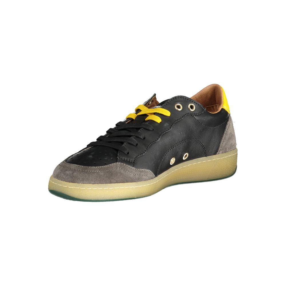 Blauer Schwarzer Polyester Sneaker