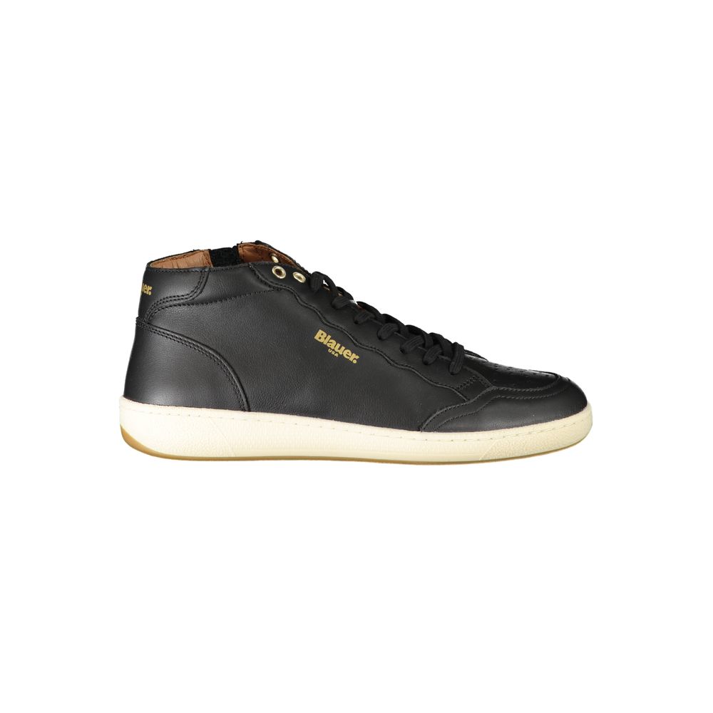 Blauer Schwarzer Polyester Sneaker