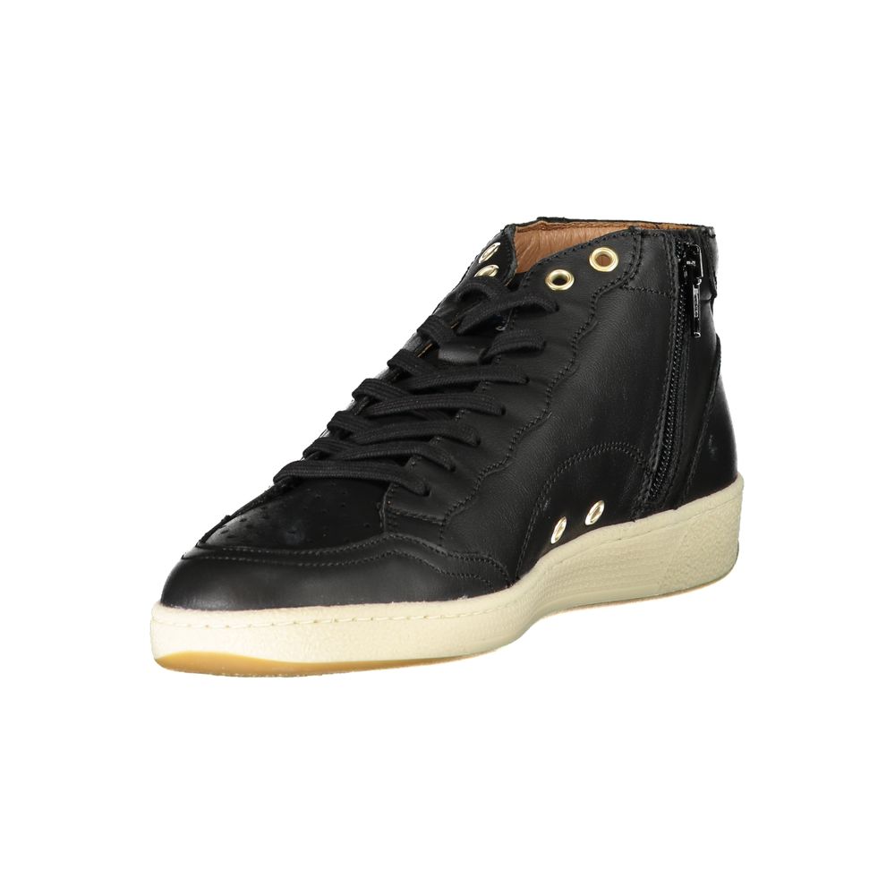 Blauer Schwarzer Polyester Sneaker