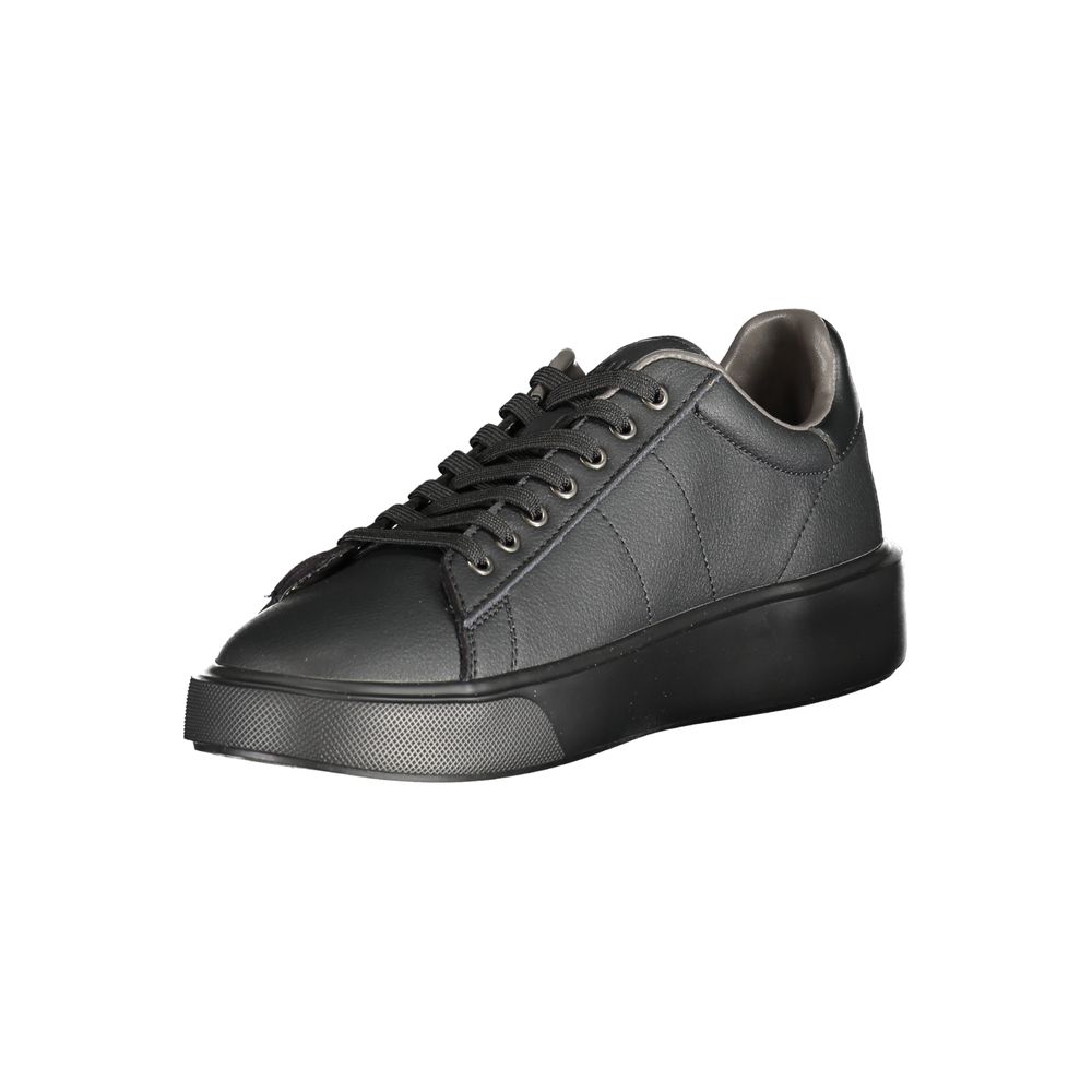 Blauer Schwarzer Polyester Sneaker