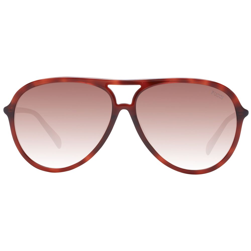 Emilio Pucci Braune Frauen Sonnenbrille