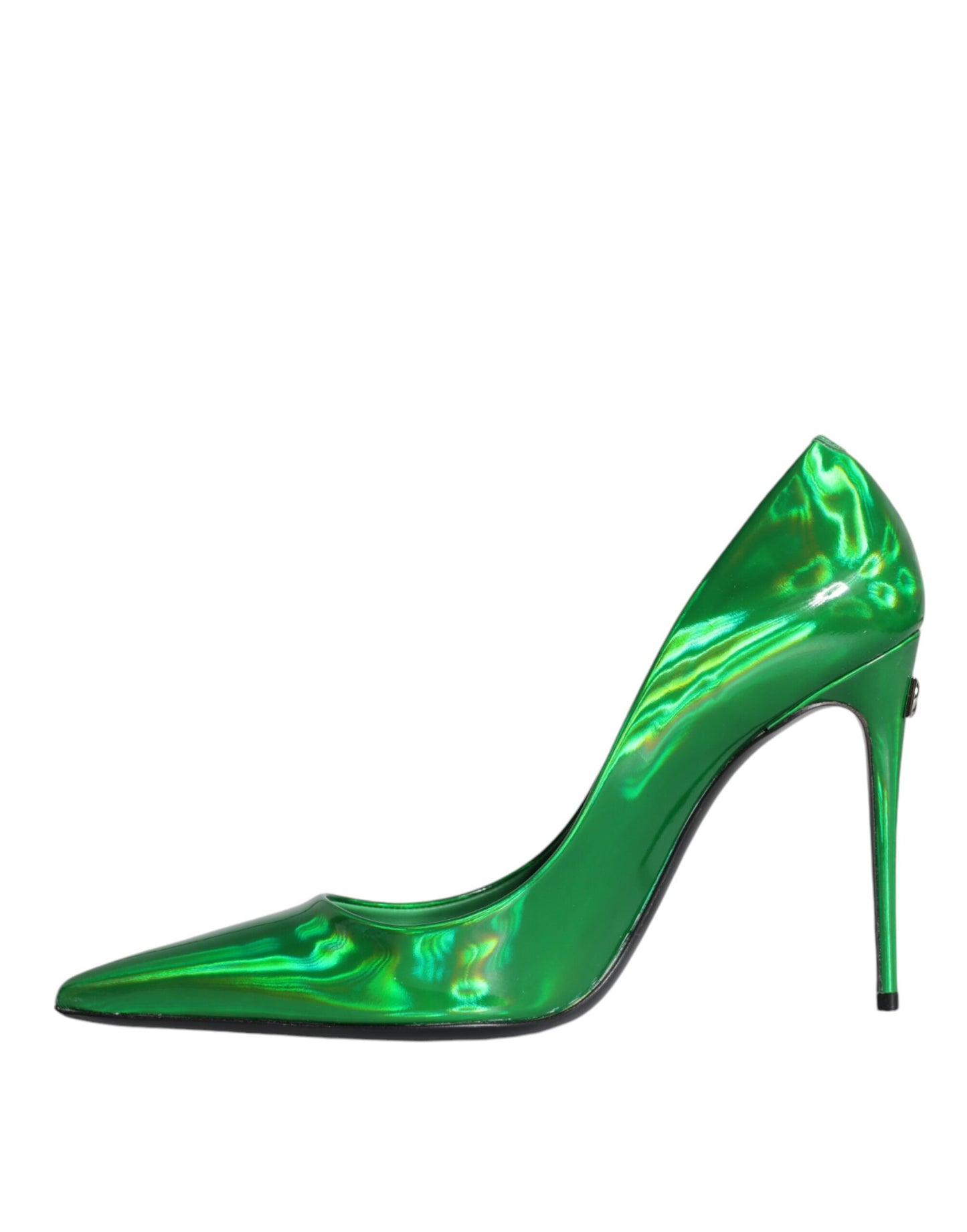 Dolce & Gabbana Green Patent Leather High Heels Pumps Shoes