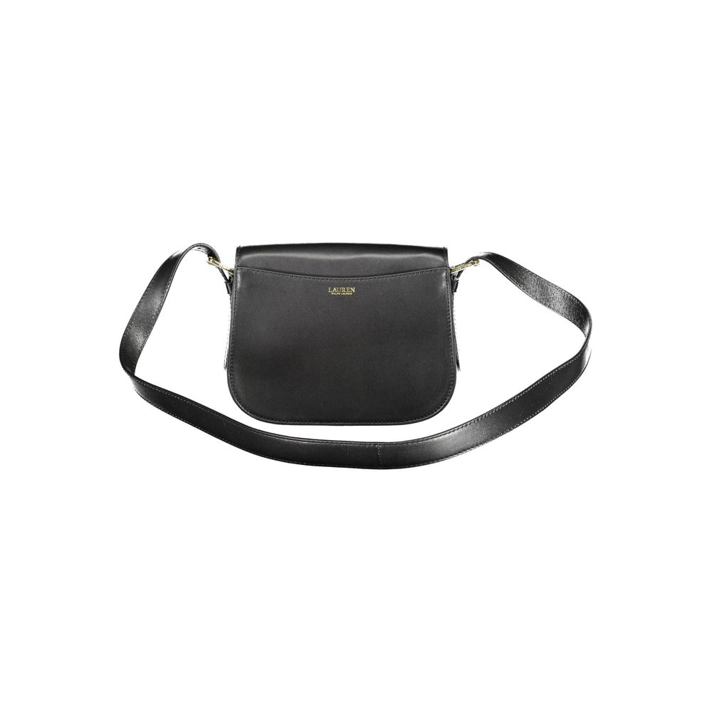 Ralph Lauren Schwarze Lederhandtasche