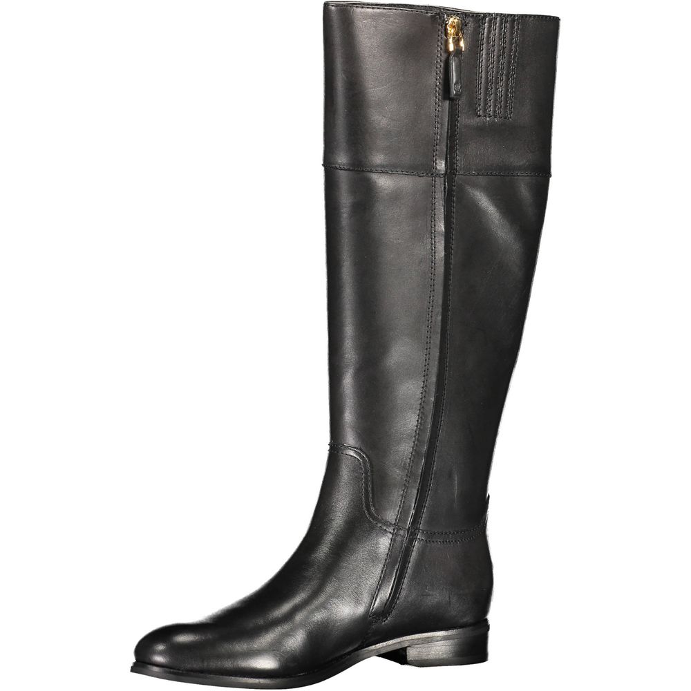 Ralph Lauren Schwarzer Polyester-Stiefel