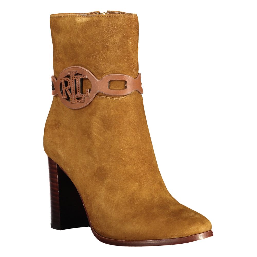 Ralph Lauren Brauner Lederstiefel