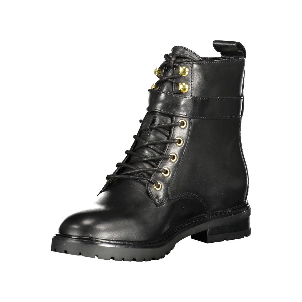 Ralph Lauren Schwarzer Polyester-Stiefel