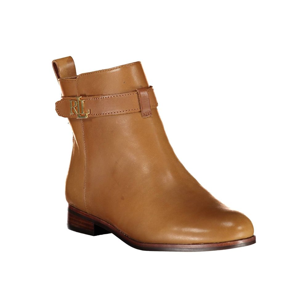 Ralph Lauren Brauner Polyester-Stiefel