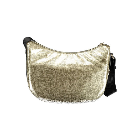 Borbonese Goldene Polyester-Handtasche