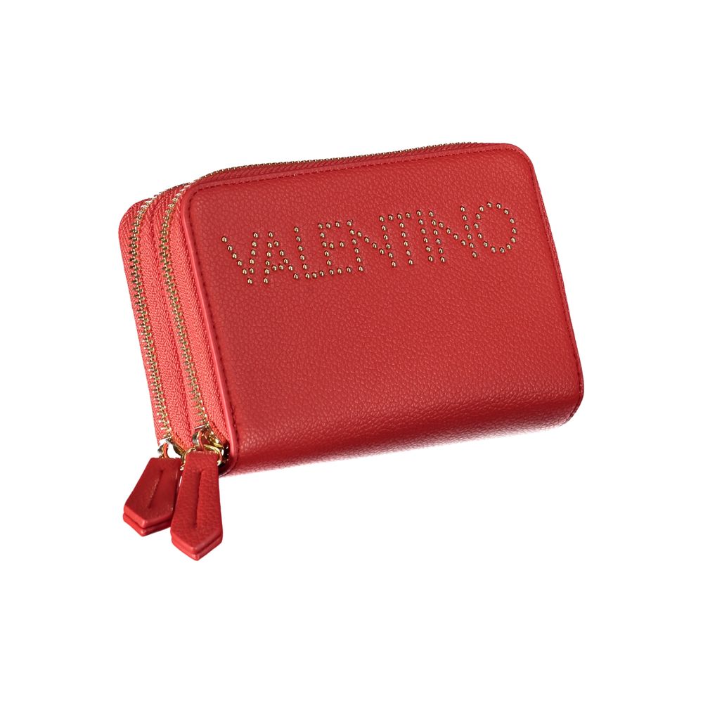 Valentino Bags Rotes Portemonnaie aus Polyethylen