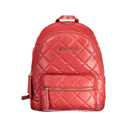 Valentino Bags Roter Polyethylen-Rucksack