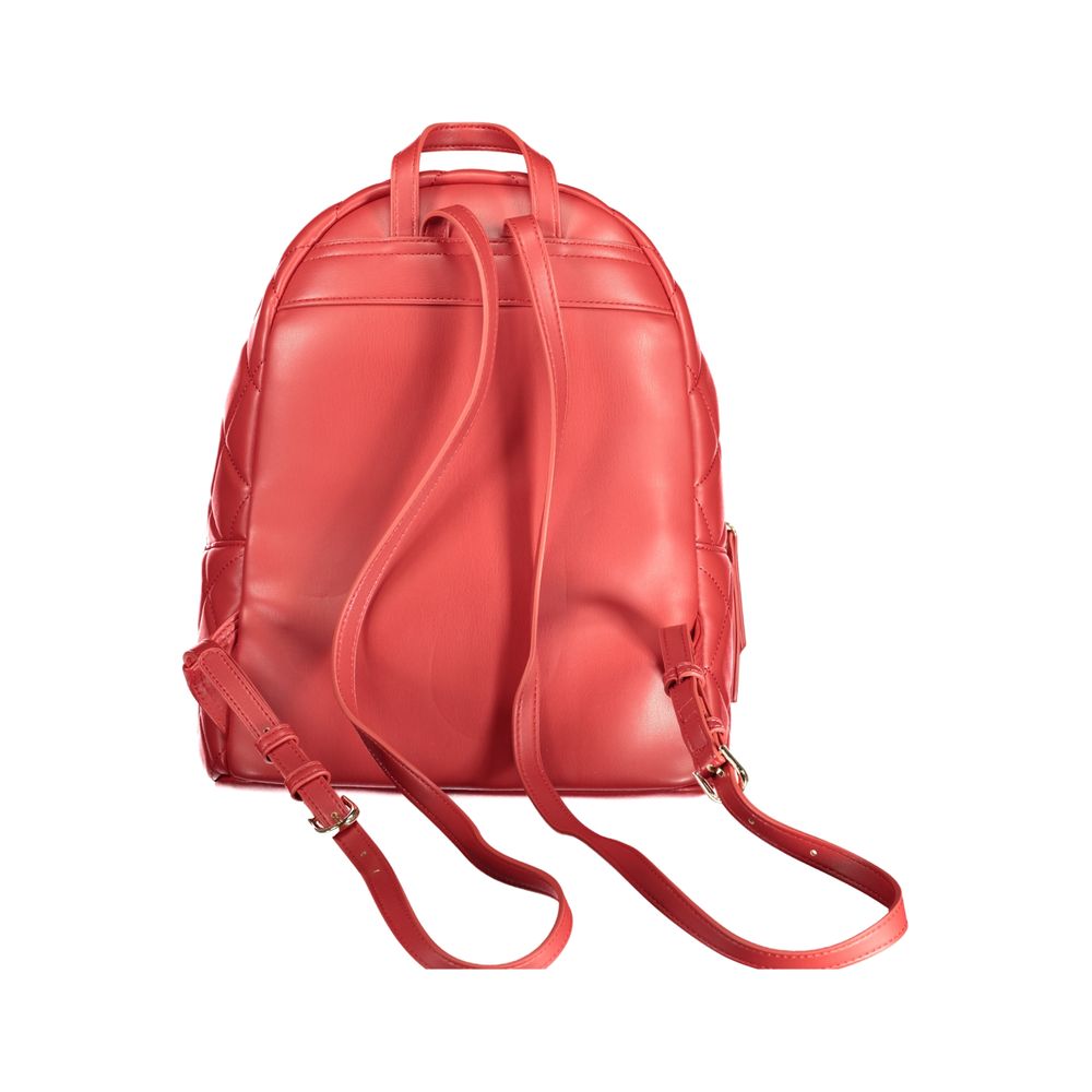 Valentino Bags Roter Polyethylen-Rucksack