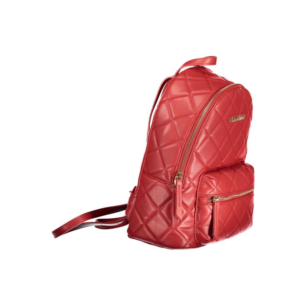 Valentino Bags Roter Polyethylen-Rucksack