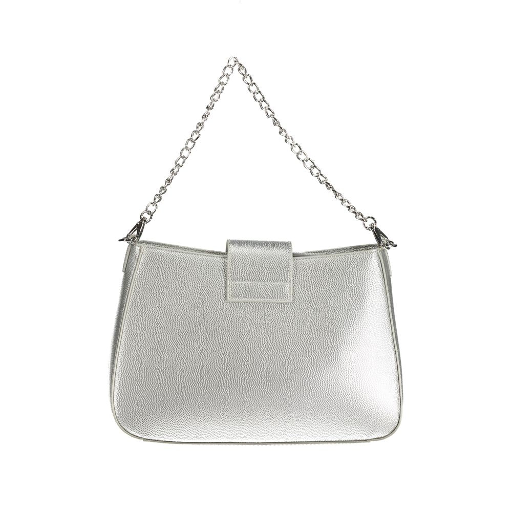 Valentino Bags Silberne Polyethylen-Handtasche