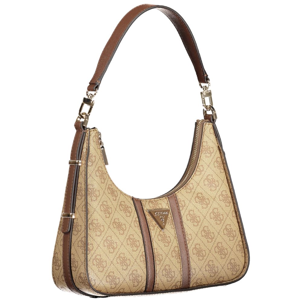 Guess Jeans Beige Polyethylen Handtasche