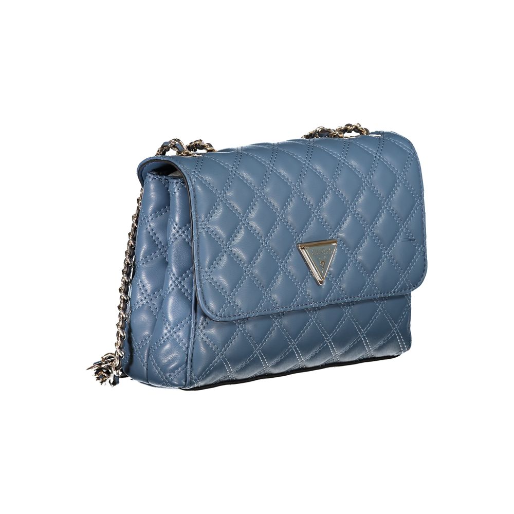 Guess Jeans Hellblaue Polyethylen-Handtasche